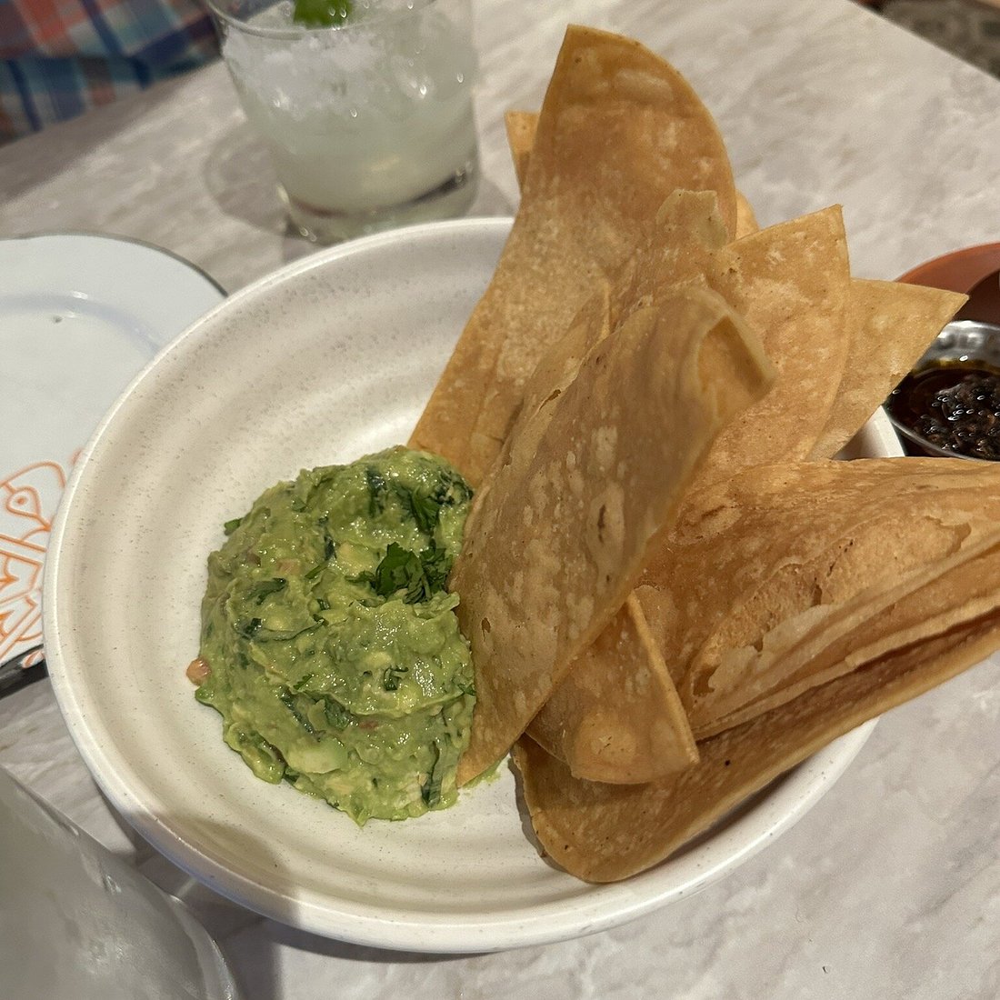 Conejo signature dishes Pastor con QuesoAlambreGuacamole
